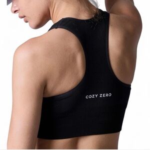 Black Cozy Zero Sports Bra